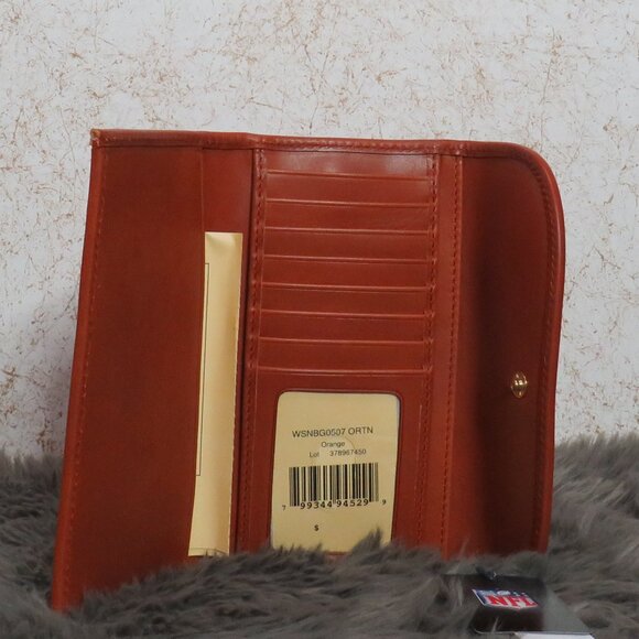 Dooney & Bourke NFL Cincinnati Bengals Continental Clutch Wallet (Orange) - Picture 7 of 9
